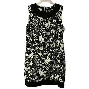 Kim Rogers Daisy Print Black and White Dress